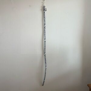 Zebra print skinny belt